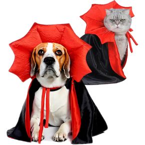 Halloween Pet Cape Spooktacular Dog Vampire Costume and Cat Devil Cosplay Cloak for Festive Dress-Up and Party in Kuwait