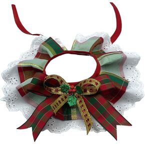 ملابس برقبة لعطلة عيد الميلاد (الوسط) للكلاب/القطط، إكسسوار زي قابل للتمدد، ياقة ناعمة in Kuwait