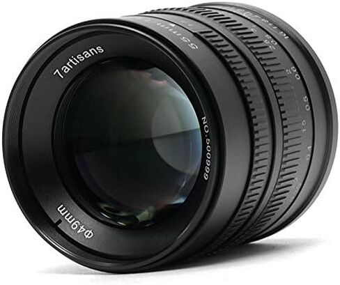 7artisans 55mm F1.4 APS-C Manual Fixed Mirrorless Camera Lens for Canon EOS-M Mount Cameras Like M1 M2 M3 M5 M6 in Saudi Arabia