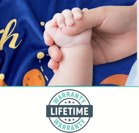 بطانية للأطفال الرضع من NOOL BABY Products مزودة بإطار على شكل قلب، شريط أبيض، بطاقة هدية إضافية | صورة لحديثي الولادة مع متعقب نمو | لطيف، كبير (47؟ x 47 ؟ )، ناعم، محايد للجنسين، للفتيان والبنات in Saudi Arabia