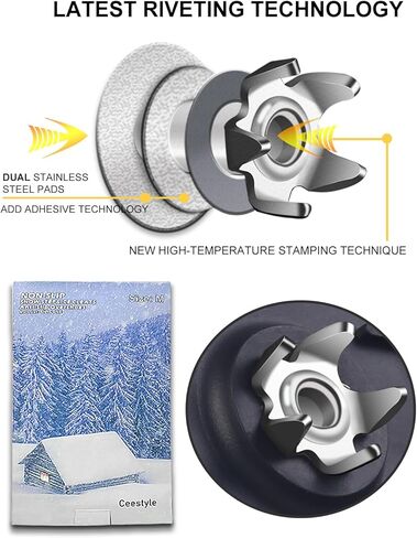 مقابض ثلج من سيستايل للأحذية والأحذية طويلة الرقبة، مرابط ثلج مضادة للانزلاق يتم تثبيتها على الأحذية، مشابك قابلة للحمل للمشي لمسافات طويلة والتسلق ومرابط جر المشي للثلج والثلج والصخور، مقاس XX-Large in Kuwait