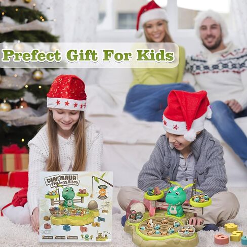 لعبة الرياضيات الرائعة لحساب توازن الديناصورات - لعبة الرياضيات لتوازن الديناصورات ولعبة الصيد للأطفال من سن 3 إلى 6 سنوات، لعبة تعليمية تعليمية ممتعة، هدية عيد ميلاد للأولاد والشوايات من عمر 3 4 5 6 7 8 (أخضر فاكهة) in Kuwait