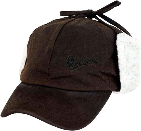 Outback Trading Men's Mckinley Creek Adjustable Waterproof Warming Earflaps Outdoor Western Cap in Saudi Arabia