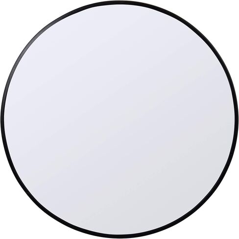 Beautiful Classic Living Room and Bedroom Round Wall Mirror, 20 x 20 inches, Black in Kuwait