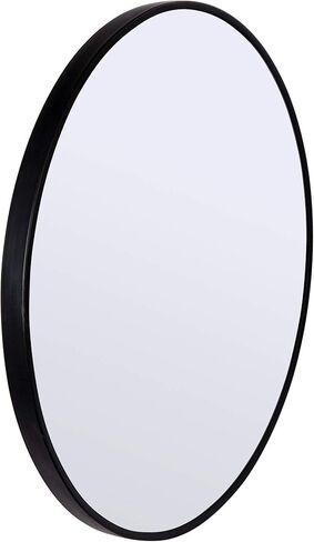 Beautiful Classic Living Room and Bedroom Round Wall Mirror, 20 x 20 inches, Black in Kuwait