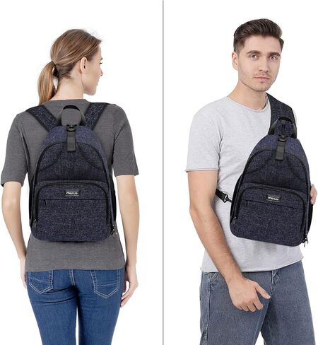 MOSISO Camera Bag Sling Backpack, DSLR/SLR/Mirrorless Photography Waterproof Camera Case Crossbody Shoulder Bag with Tripod Holder&Rain Cover&Shoulder Straps Compatible with Canon/Nikon/Sony, Black in Saudi Arabia