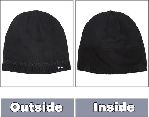 رجل دافئ قبعة صغيرة متماسكة الصوف مبطن قبعات الشتاء مكبل قبعة مضلع تخزين قبعة عادي توبوجان قبعة in Kuwait