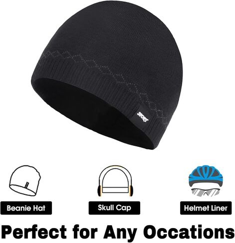 رجل دافئ قبعة صغيرة متماسكة الصوف مبطن قبعات الشتاء مكبل قبعة مضلع تخزين قبعة عادي توبوجان قبعة in Kuwait