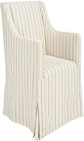 Safavieh Mercer Collection Carson Slipcover Side Chair, Beige in Saudi Arabia