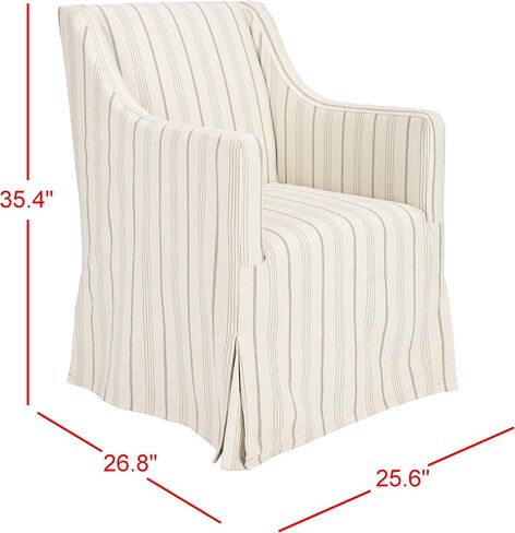 Safavieh Mercer Collection Carson Slipcover Side Chair, Beige in Saudi Arabia