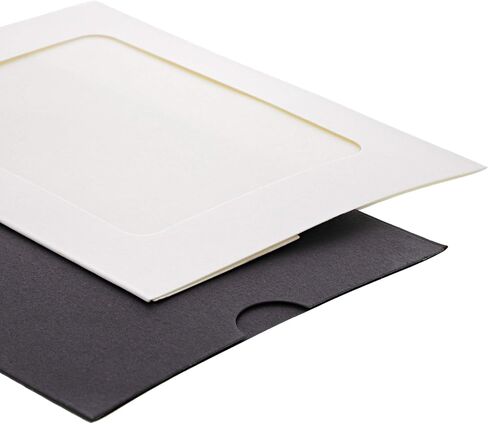 Juvale Cardboard Paper Picture Frame DIY Hanging Kit (50 Pack) 4x6 Inch, Black, White in Saudi Arabia