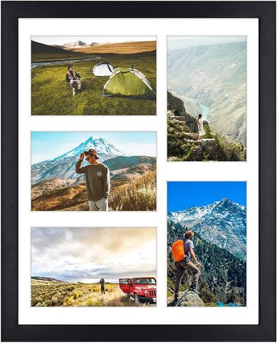 Golden State Art، 13.6x19.7 خشب أسود غير لامع 9 فتحات لإطار صورة مجمعة 4 × 6 in Saudi Arabia
