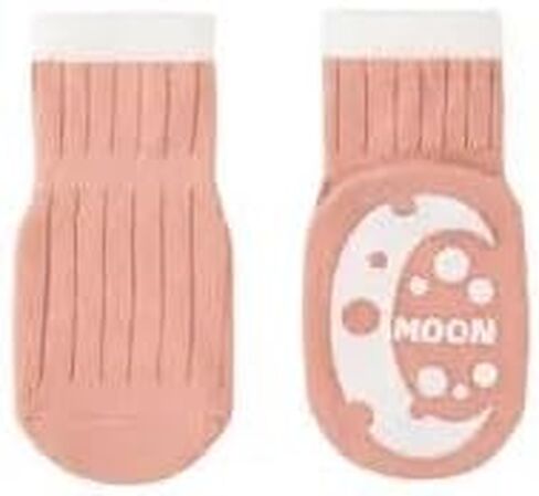 Zurie Non slip Baby/Toddler socks with grip,Girls/Boys, Anti-slip, Anti-skid, Ultra soft, Breathable Cotton for 6-12 months -5 Pairs, Grey, Olive, Green, Pink,mustard, 6-1T in Kuwait