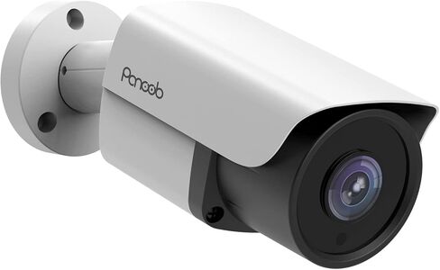 كاميرا PANOOB Security POE للأماكن الخارجية، كاميرا IP للمراقبة السلكية بدقة 6 ميجابكسل مع كشف الإنسان/المركبة، زاوية واسعة 110 درجة، ميكروفون/صوت، IP67 مقاومة للطقس، رؤية ليلية بالأشعة تحت الحمراء 100 قدم، PB37A-6M in Kuwait