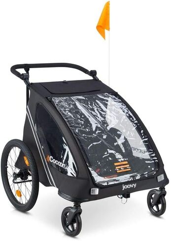 جوفي مقطورة دراجة X2 من كوكون، اسود in Kuwait