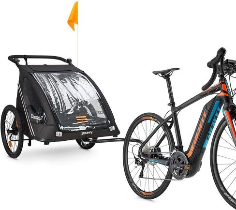 جوفي مقطورة دراجة X2 من كوكون، اسود in Kuwait