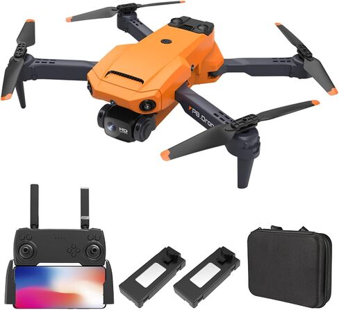 طائرة بدون طيار GoolRC RC مع كاميرا 4K مزدوجة RC كوادكوبتر مع عدسة ESC، طائرة بدون طيار صغيرة، 4 جوانب لتجنب العوائق، نقطة الطريق، التحكم في إيماءات الطيران، حقيبة تخزين، حزمة 2 بطارية in Saudi Arabia