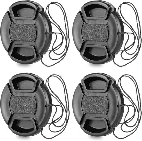 ChromLives Camera 58mm Lens Cap Center Pinch with Lens Cap Leash Hole Bundle Compatible with DSLR Cameras Nikon Sony Canon & Other DSLR Cameras UV Lens in Saudi Arabia