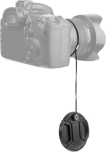 ChromLives Camera 58mm Lens Cap Center Pinch with Lens Cap Leash Hole Bundle Compatible with DSLR Cameras Nikon Sony Canon & Other DSLR Cameras UV Lens in Saudi Arabia