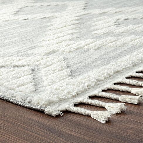 مجموعة LUXE WEAVERS Ibiza 8067 سجادة منطقة هندسية جنوبية غربية زرقاء 5×7 in Kuwait