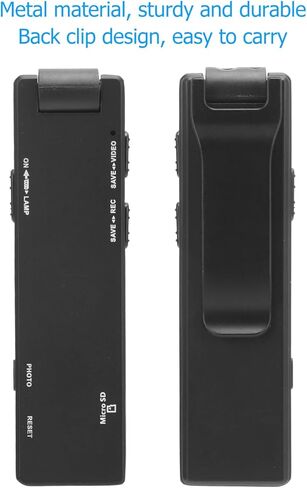 كاميرا الجسم الصغيرة، 2 في 1 HD 1080P كاميرا الجسم مسجل فيديو مباشر، قلم تسجيل الاجتماعات المباشرة، كاميرا بزاوية واسعة 150 درجة، مشبك خلفي، بطارية 1100 مللي أمبير في الساعة (لا يوجد واي فاي) in Kuwait