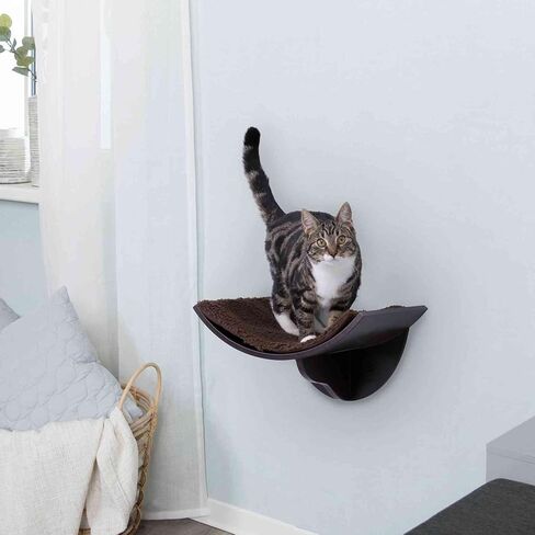 TRIXIE Lea Wall Mount Perch XL، رف للقطط، سرير للقطط، كرسي للقطط، أثاث للقطط، أبيض، 11 بوصة × 19 بوصة، (44579) in Saudi Arabia