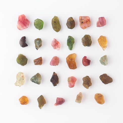 حجر التورمالين الخام الطبيعي المتعدد، بلورات خشنة فضفاضة، DIY - مستلزمات صناعة المجوهرات، تغليف الأسلاك - التدحرج، مجموعة كبيرة بالجملة من الريكي - حجر الويكا الشاكرا العلاجي in Kuwait