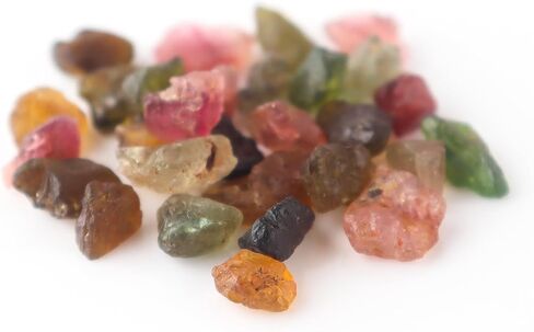 حجر التورمالين الخام الطبيعي المتعدد، بلورات خشنة فضفاضة، DIY - مستلزمات صناعة المجوهرات، تغليف الأسلاك - التدحرج، مجموعة كبيرة بالجملة من الريكي - حجر الويكا الشاكرا العلاجي in Kuwait