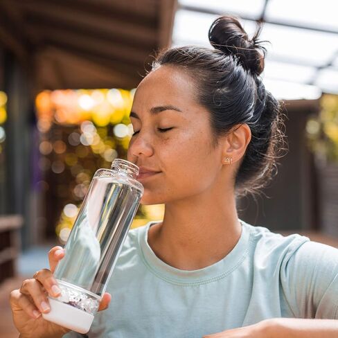 VitaJuwel inu! CRYSTAL | cloud white - The Original DIY Crystal Water Bottle in Saudi Arabia