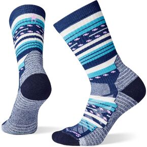 Smartwool Women's Performance Hike Light Cushion Broken Stripes Pattern Crew