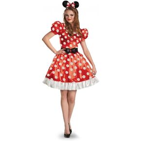 Disguise womens Red Minnie Mouse Classic Costume