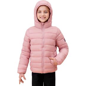 SOLOCOTE Boys Winter Coats Lightweight Water-Resistant Windproof Packable Hooded Down Like Padding Jacket 4-12 Years in Kuwait