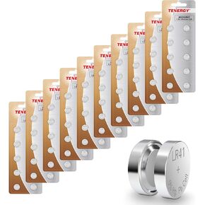 Tenergy 1.5 Volt Battery Button Cell LR41, ag3 Batteries Equivalent, Ideal for thermometers, Watches, Laser Pointers, Small Toys, Portable Electronics, 10 Count in Kuwait