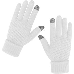 Muryobao Women Winter Warm Touch Screen Gloves Knitted Soft Elastic Thick Gloves for Clod Weather in Kuwait