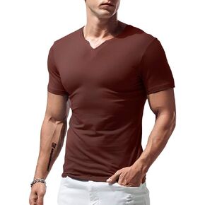 JEEING GEAR Men Long Sleeve Athletic Shirts Slim Fit Cotton V Neck in Kuwait