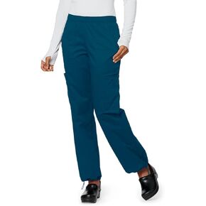 Cherokee Women Scrubs Pant Workwear Core Stretch Mid Rise Pull-On Cargo 4005