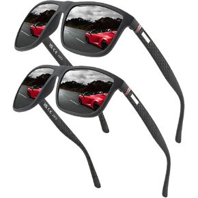 Perfectmiaoxuan Polarized sunglasses for men/women; light frame; HD pilot lenses; Golf/driving/fishing/travel Eyewear
