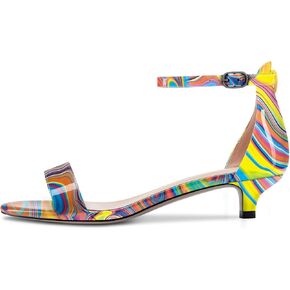 Aachcol Women Sandals Peep Open Toe Kitten Low Heel Ankle Strap Dress Shoes 1.5 Inch in Saudi Arabia