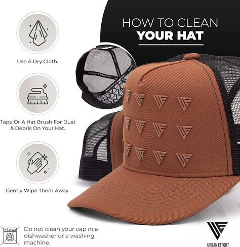 Urban Effort Snapback Trucker Hat | Breathable Mesh Baseball Cap for Men & Women | Adjustable Fit for Casual & Street Wear in Saudi Arabia