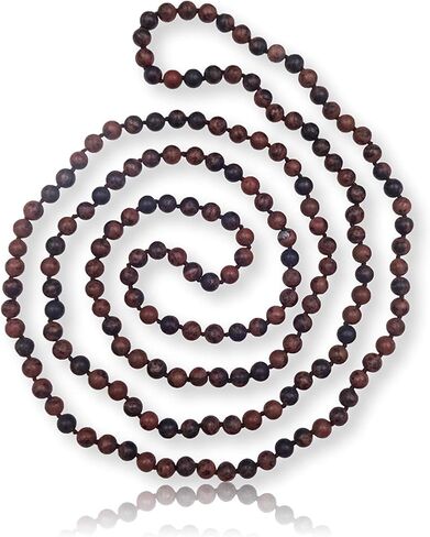 MGR MY GEMS ROCK! 8 مللي متر 60 بوصة ماتي النهاية حقيقية شبه الكريمة حجر لا نهاية لها إنفينيتي أوبرا طول اليد مطرز مالا شقرا طويلة أو متعددة ستراند متعددة التفاف قلادة للنساء أو الرجال. in Kuwait