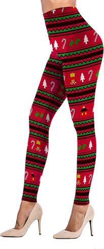 Uaderize Womens Ultra Soft Brushed Valentine Day Leggings Pants Ankle Length S-5XL in Kuwait