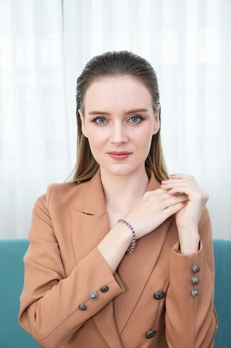 Sterling Silver Genuine, Created or Simulated Gemstone Round S Design Tennis Bracelet for Women in Kuwait