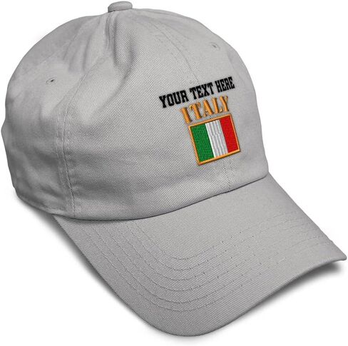 Speedy Pros Soft Baseball Cap Italy Flag Embroidery Flags World Cup Soccer Cotton Embroidered Dad Hats for Men & Women in Kuwait