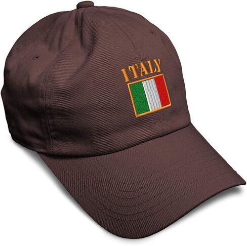 Speedy Pros Soft Baseball Cap Italy Flag Embroidery Flags World Cup Soccer Cotton Embroidered Dad Hats for Men & Women in Kuwait