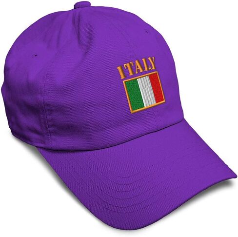Speedy Pros Soft Baseball Cap Italy Flag Embroidery Flags World Cup Soccer Cotton Embroidered Dad Hats for Men & Women in Kuwait