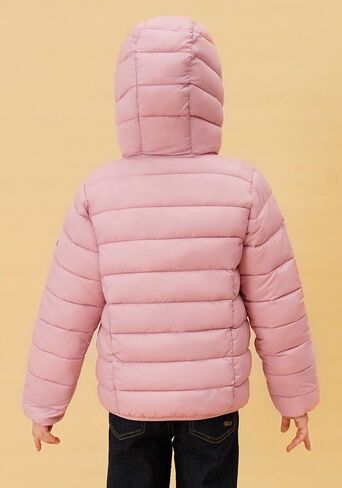 SOLOCOTE Boys Winter Coats Lightweight Water-Resistant Windproof Packable Hooded Down Like Padding Jacket 4-12 Years in Kuwait