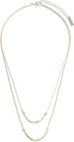 قلادة DEMDACO Morse Code فضية وذهبية اللون، أنت قوي ومبارك بمقاس واحد من النحاس in Kuwait