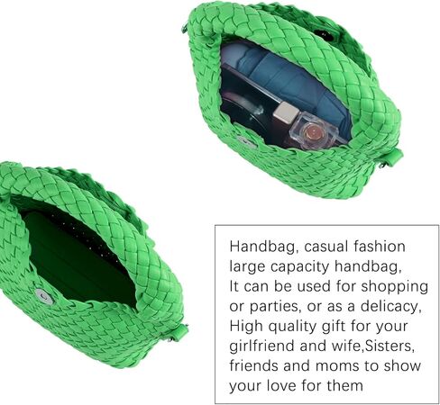 حقيبة كتف نسائية من الجلد المضفر من LEMONEYE بحزام قابل للفصل مصنوعة يدويًا حقيبة ساعي صغيرة كاجوال in Kuwait