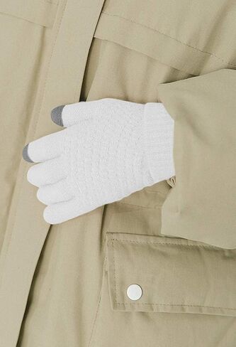 Muryobao Women Winter Warm Touch Screen Gloves Knitted Soft Elastic Thick Gloves for Clod Weather in Kuwait