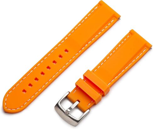 Benchmark Quick Release Silicone Watch Band - Rubber Watch Straps for Men & Women - Choice of Color & Width - 18mm, 20mm, 22mm or 24mm in Saudi Arabia
